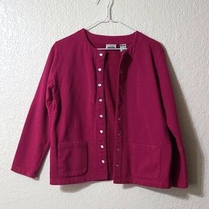 Deep Pink Cardigan Size 6-8